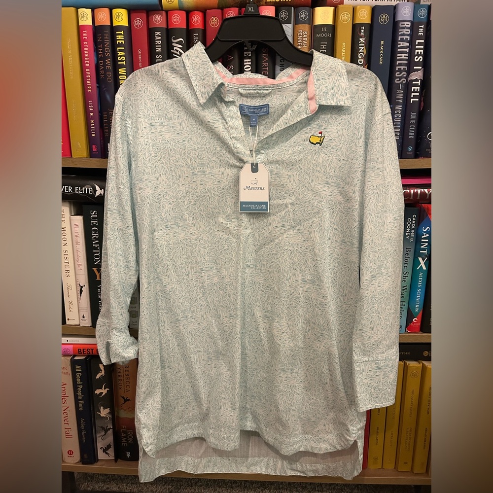 Masters Augusta Magnolia Lane Top NWT Women’s Medium Preppy Golf Blouse